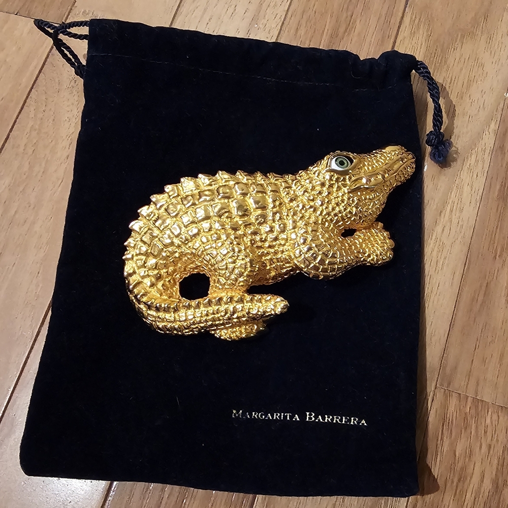 Margarita Barrera Vintage Gold Belt Buckle